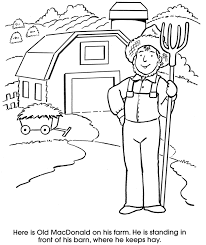 The 22 large illustrations depict a barn, silo, haystacks, and, of course, old the illustrations are rather simple to color in (the lines aren't super close together), plus there are plenty of pages. Old Mcdonald Farm Coloring Pages