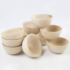 10 Small Wooden Bowls Round Wood Bowl Pinch Pot Pinch Etsy Wood Bowls Wooden Bowls Loose Tea Gift