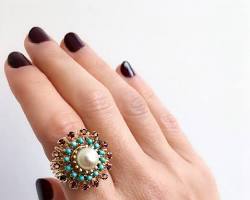 Image of Cocktail ring pearl