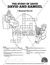 Story of david coloring pages lesson opening: 1 Samuel 16 David And Samuel Sunday School Crossword Puzzles Sunday School Crossword Puzzles