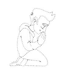 Juegos de cristianismo para colorear imprimir y pintar. Nino Orando Dibujo Facil
