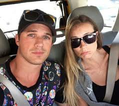 Selfie in a car ... Matt and Angela Lanter