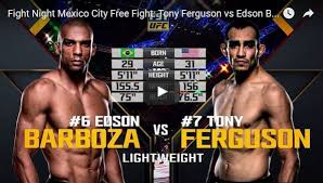 Tony ferguson is a ufc fighter from ventura, california. Tony Ferguson Vs Edson Barboza Full Fight Video Mmanuts