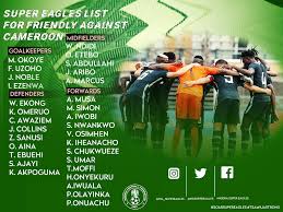The nigerian super eagles return to the africa cup of nations after missing the last two editions. Rohr Release Provisional List For Super Eagles Friendly Against Cameroon In Austria Nownownews