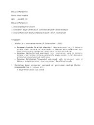 Pada kesemptan kali ini kita akan membahas tentang perencanaan. Diskusi 3 Manajemen