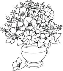 Large Flower Pot Coloring Pages 3 By Amy Flower Coloring Pages Printable Flower Coloring Pages Spring Coloring Pages