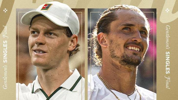 Sinner y Zverev disputan hoy una final de Wimbledon cargada de historia
