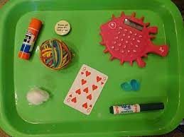 Try some of these tray ideas and setups for your own space. Memory Tray Game Memory Games Holiday Program Ideas Holiday Program