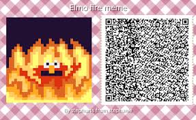 Elmo Fire Meme Animal Crossing Qr Animal Crossing Animals