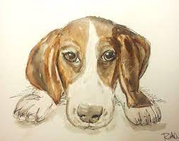 Custom Watercolor Pet Portrait By Ruth Oosterman Order Yours Today Http Www Etsy Com Ca Shop R Pet Portraits Watercolor Portraits Watercolor Pet Portraits