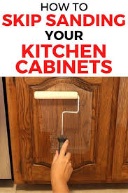 Diy How To Paint Kitchen Cabinets Without Sanding In 2020 Painting Kitchen Cabinets Kitchen Paint Dark Wood Cabinets