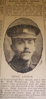 Fred Latham is awarded D.C.M.