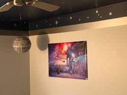 This one breaks that mold and goes for a cool look that is all at once hip and modern while lighting can contribute to the mood of a room in profound ways, so it is certainly something to consider carefully when redesigning or embellishing. Outer Space Kids Bedroom Star Wars Details Neverdonewithfun