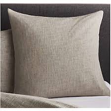 Country farmhouse annie european gray cover. Euro Shams Crate And Barrel