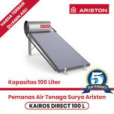 Water heater pemanas air ariston 50 liter ariston pro r50 water heater merupakan pemanas air berkualitas tinggi yang tahan terhad.read more. Pemanas Air Solar Water Heater Ariston Kairos Direct 100 Liter Garansi Toko Online Perlengkapan Kamar Mandi Dapur