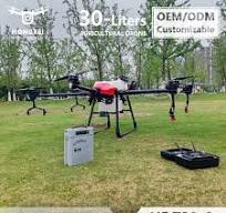 30L Garden Carbon Fiber Agricultural Light Payload Drone Logistic T30  Agriculture Electric Power High Pressure Spraying Drone for Fumigation