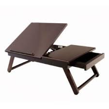 Complete Your Work In The Comfort Of Your Bed Or Sofa With This Megahome Espresso Lap Desk Offers Long Lasting Durability Lap Desk Desk Lap Table