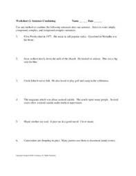 You can do the exercises online or download the worksheet as pdf. Sentence Combining Lesson Plans Worksheets Lesson Planet
