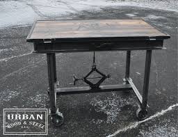Industrial Adjustable Drafting Table In 2020 Industrial Drafting Tables Welding Table Drafting Table