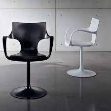 Découvrez notre vaste gamme de chaises pour votre salon et votre bureau. Chaise Design Pivotante Avec Accoudoirs Flute Sovet 4 Pieds Com