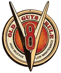 Find Old Guys Rule V8 Steel Sign Ogr313 And Get Free Standard Shipping On Orders Over 99 At Summit Racing Old Guy Garage Art Pinstriping Designs Steel Signs