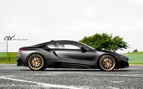 Black And Bronze Wheels Matte Black Bmw I8 Stuns With Bronze Wheels Carscoops Bmw I8 Matte Black Bmw Bronze Wheels