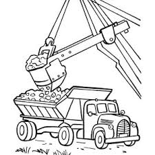 Count the flip flops coloring page. Excavator Moving Coal To A Dump Truck Coloring Page Kids Play Color