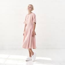 Loose Fit Linen Kaftan Midi Dress Fit Flare Wrap Pink Linen Etsy Pink Linen Dress Midi Dress Summer Summer Dresses