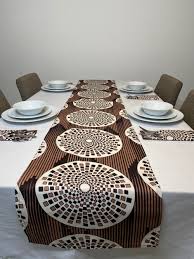 Table Runner 6 Napkins Dining Table Set Party Table Decoration African Print Cotton Table Linen Set African Table Cloth Kitchen Decor In 2020 Dining Table Setting Everyday Table Decor Dinner Table Setting