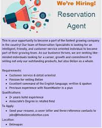 Jobs in customer service will allow you to exhibit your talent and grow even faster. We Re Hiring Reservation Agent Vacancy Available Customer Service Belmopan Belize Buy Sell