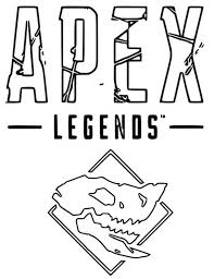 Print a cool coloring page of the popular battle royale computer game apex legends. Coloring Page Apex Legends Apex Legends 7