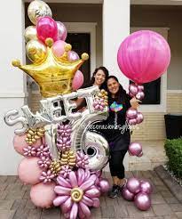 Send birthday balloons for same day delivery. Bouquet Sweet 16 Decoraciones Globos