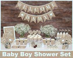 There are lots of fabulous baby shower ideas to be found on etsy including these baby shower alphabet boxes. Rustic Baby Shower Decorations Printable Boy Baby Shower Decorations Woodland Bab Baby Shower Rustico Cartel De Bienvenida Para Bebe Decoracion De Cumpleanos