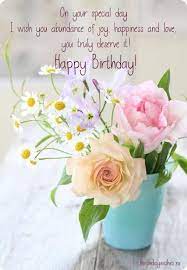 Happy birthday message with flowers. Happy Birthday Sister In Law Birthday Wishes For Sister In Law Birthday Wishes Flowers Birthday Blessings Happy Birthday Messages