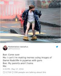 Someone photographed daniel radcliffe, the actor who played. People Can T Stop Messing With Daniel Radcliffe S Photos And The Result Is Hilarious Bored Panda