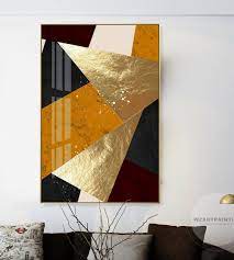 Pin By Ibrahim Ladega On Abstract Art Abstract Wall Art Living Room Abstract Gold Wall Art