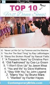 Top 10 First Dance Songs For Your Wedding Wedding Songs Wedding Playlist First Dance Songs