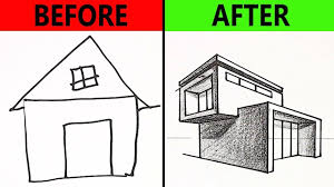 10 Easy Drawing Tricks For Kids Car House Drawing Easy Drawings Drawing Tips House Drawing