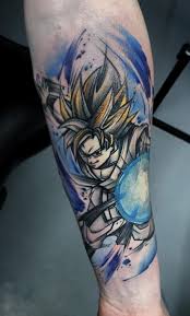 Cool black ink dragon tattoo design for forearm. Dragon Ball Goku Tattoo Inkstylemag Dragon Ball Tattoo Z Tattoo Tattoo Dragon Ball