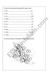 Sie können herunterladen 621*1024 dari dekorative buchstaben . English Worksheets Activity About Greetings The Alphabet Colours And Numbers From One To Ten