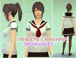 As a major anime lover, i wanted my sims to be. Yandere Simulator Yandere Chan Hair Mod Sims 4 Sims Mod Sims 4 Mods Sims 4 Sims 4 Anime