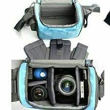 Camera Case Bag Blue Grey Camera Bag Canon Camera Bag Camera Shoulder Bag
