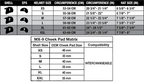 Vega Helmet Size Chart In Mm Tripodmarket Com