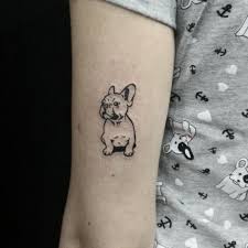 Dog paw print in heart tattoo design. Pin By Ruth Cala On Tattoo Small Dog Tattoos French Bulldog Tattoo Tattoos
