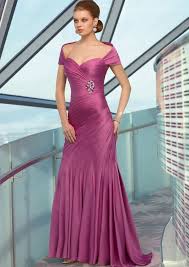 Satin Chiffon Dress And Detachable Stole Colors Raspberry