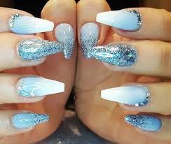Trendy nails gel nails pretty nails maroon nails glitter nails gel nail art designs nails inspiration coffin nails designs beige nails. Baby Blue Christmas Nails Coffin Novocom Top