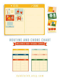 Printable Routine And Chore Chart I To Do Done Chart I Kids Visual Routine I Toddler Chore Chart I Kids Routine Chart I Daily Routines