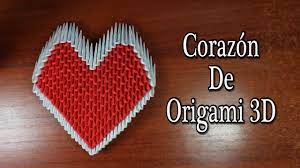 Heart Corazon De Origami 3d Tutorial Youtube