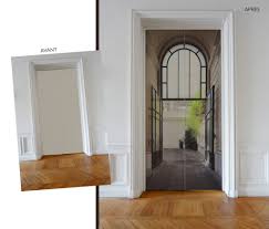 These are examples of simple trompe l'oeil ideas you can use to create a unique focal point to a room. Creez Un Trompe L Åil Avec L Adhesif Porte Interieur