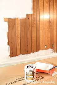 Painting Old Paneling To Update And Freshen Paneling Makeover Painting Wood Paneling Wood Paneling